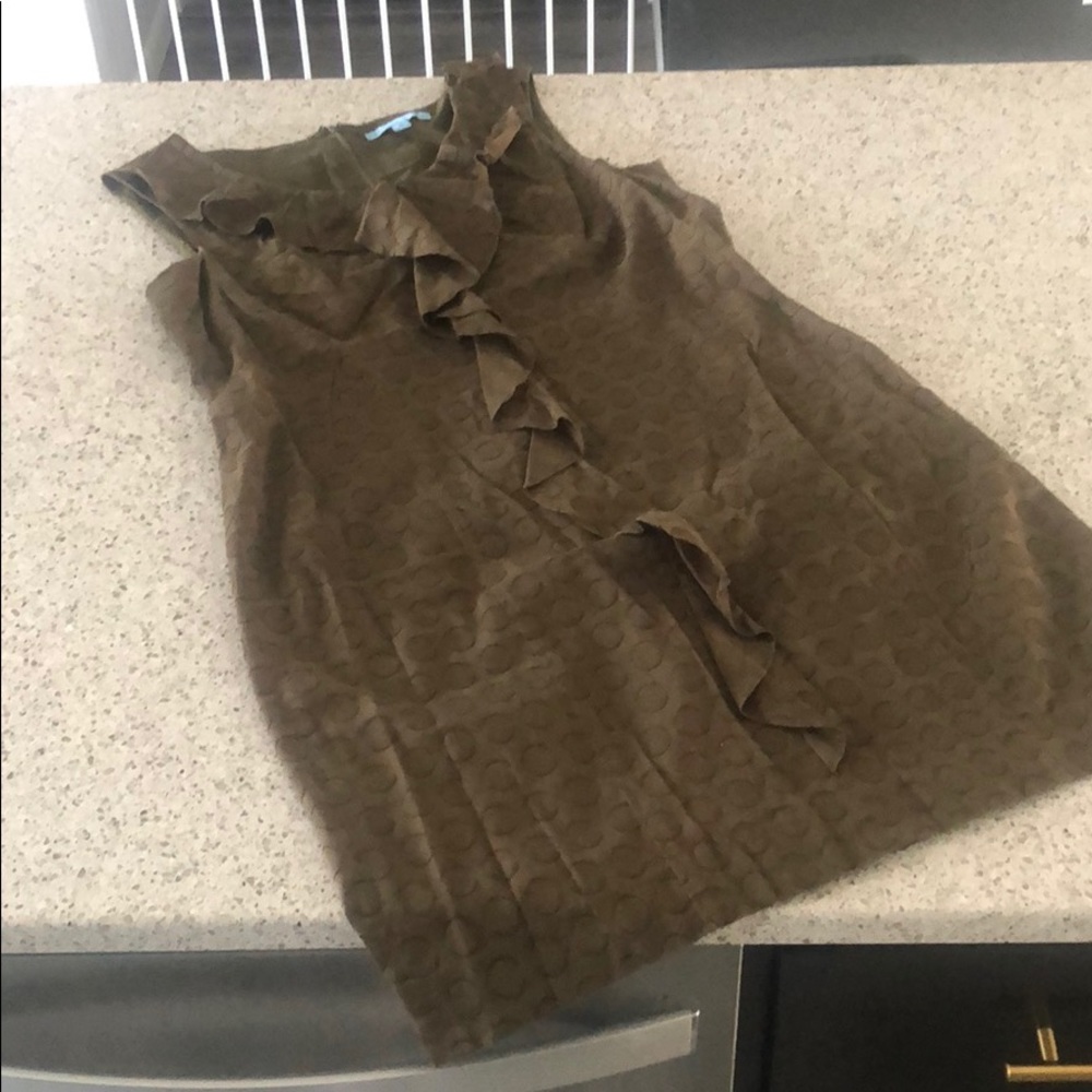 ANTONIO MELANI OLIVE GREEN DRESS